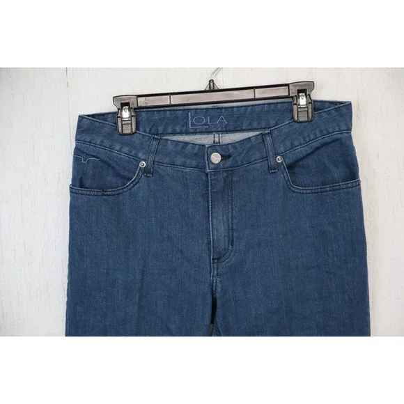 Kimes Ranch Lola Raw Hem Jeans Western Cowgirl Trouser Fit Flare Women's 12X32 - Picture 7 of 9
